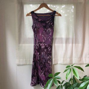 Purple Floral Silk Dress (MUST GO BY 8/6)